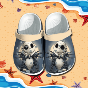 Footwearmerch Jack Skellington Crocs Clog Shoes