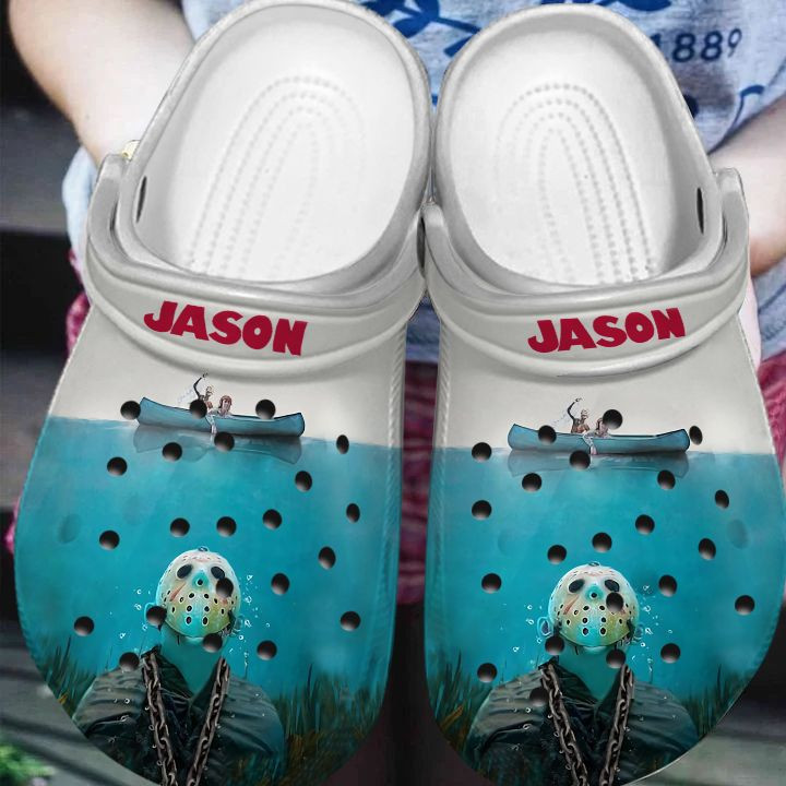 Footwearmerch Jason Voorhees In The Ocean Crocband Clogs