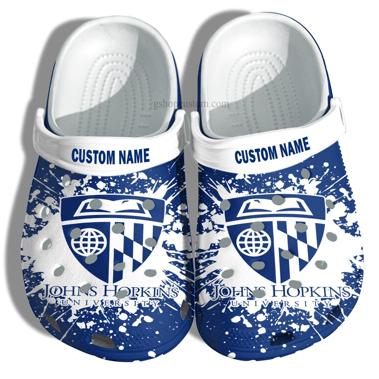 Footwearmerch Johns Hopkins University Croc Shoes Customize- University Graduation Gifts Shoes Admission Gift