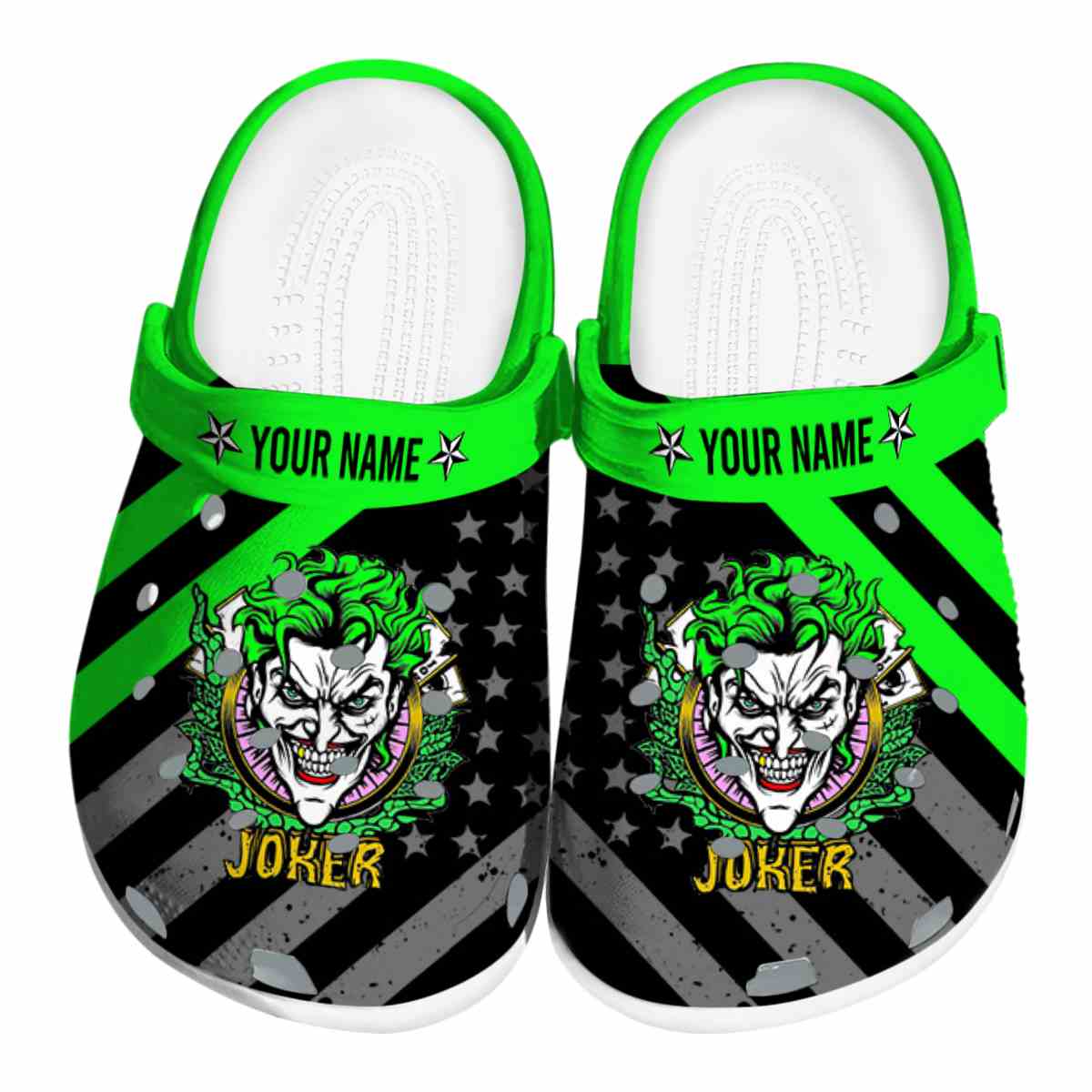 Footwearmerch Joker Movie Crocs Crocband Clogs Shoes Comfortable For Men Women and Kids