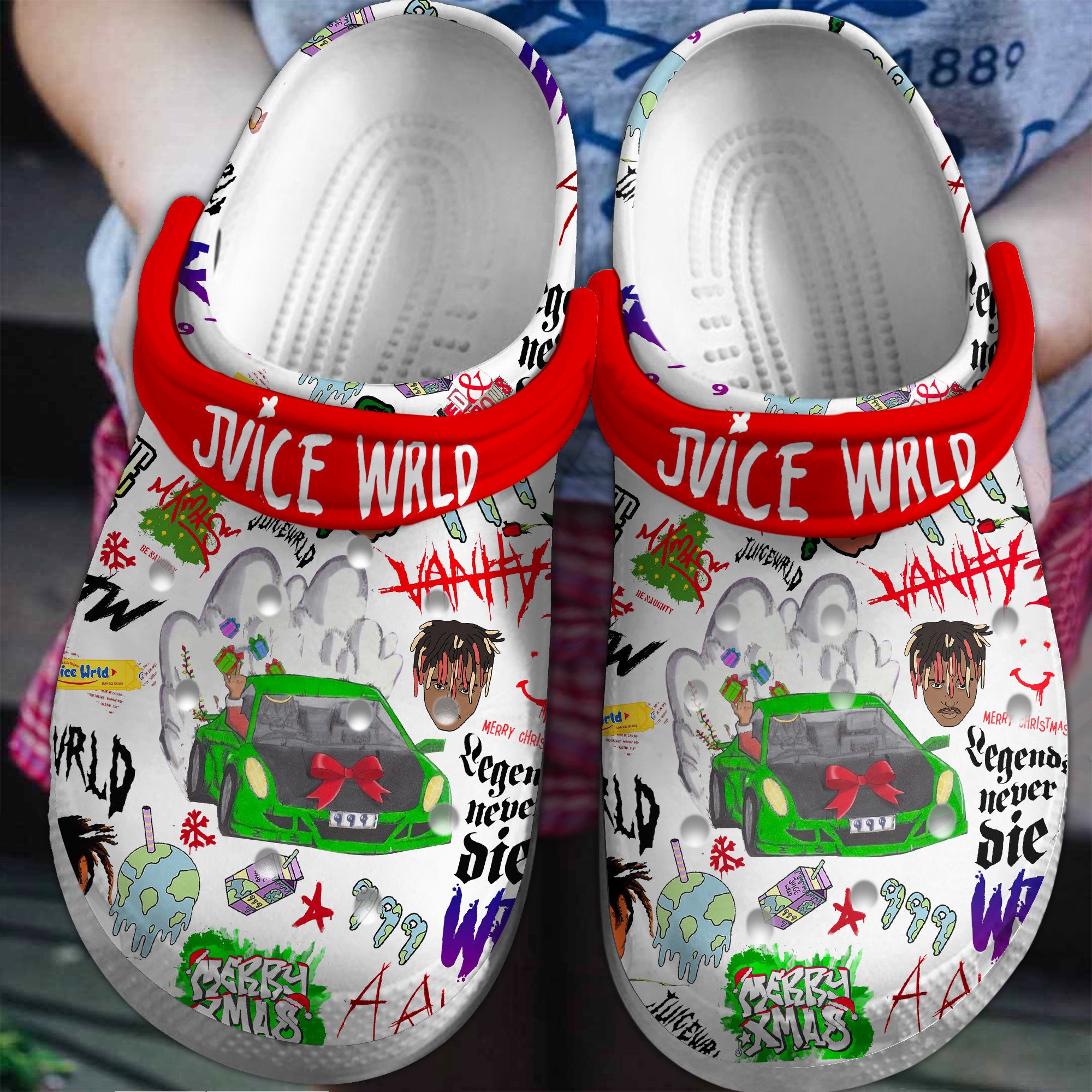 Footwearmerch Juice Wrld Music Crocs Crocband Clogs Shoes Comfortable For Men Women and Kids