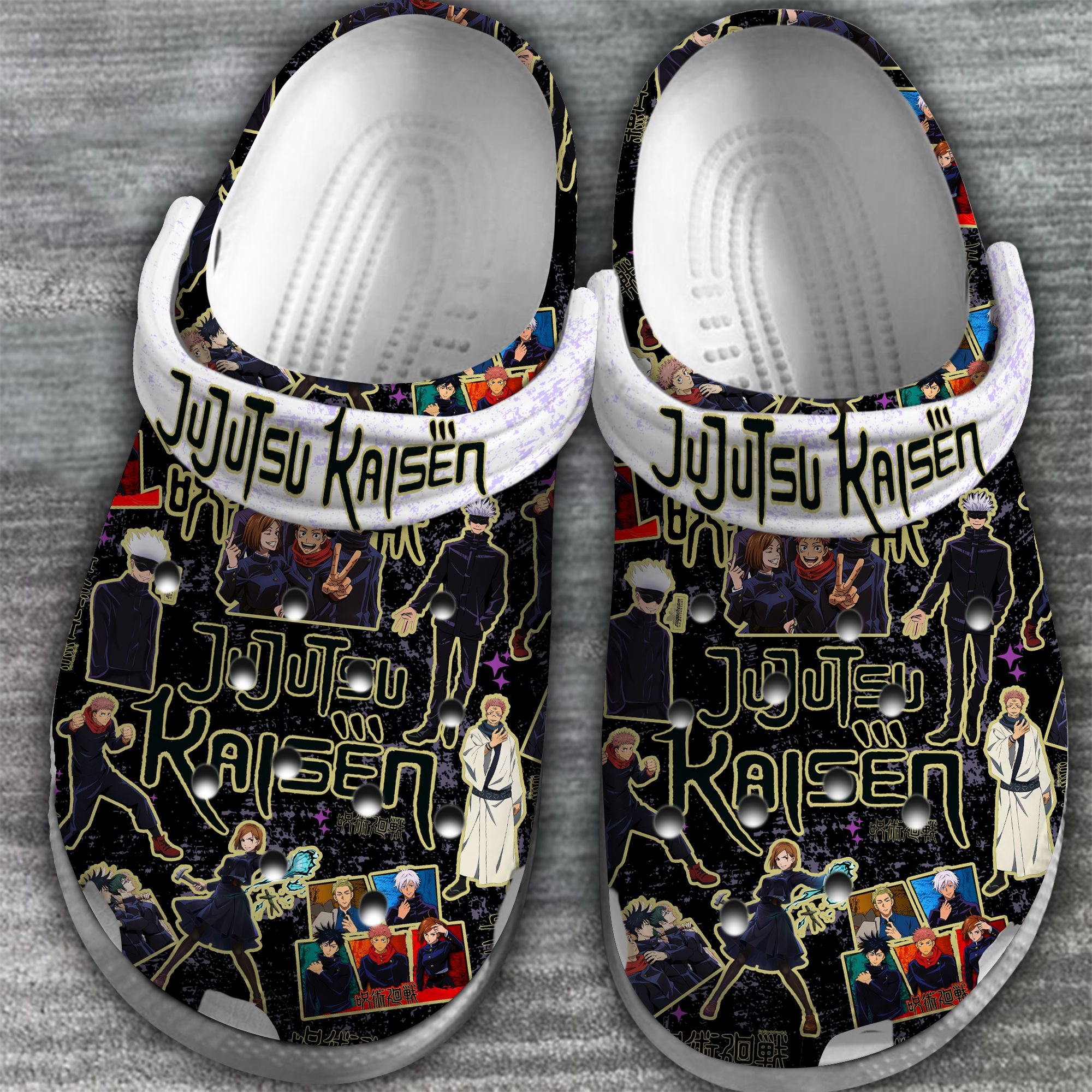 Footwearmerch Jujutsu Kaisen TV Series Crocs Crocband Clogs Shoes Comfortable For Men Women and Kids
