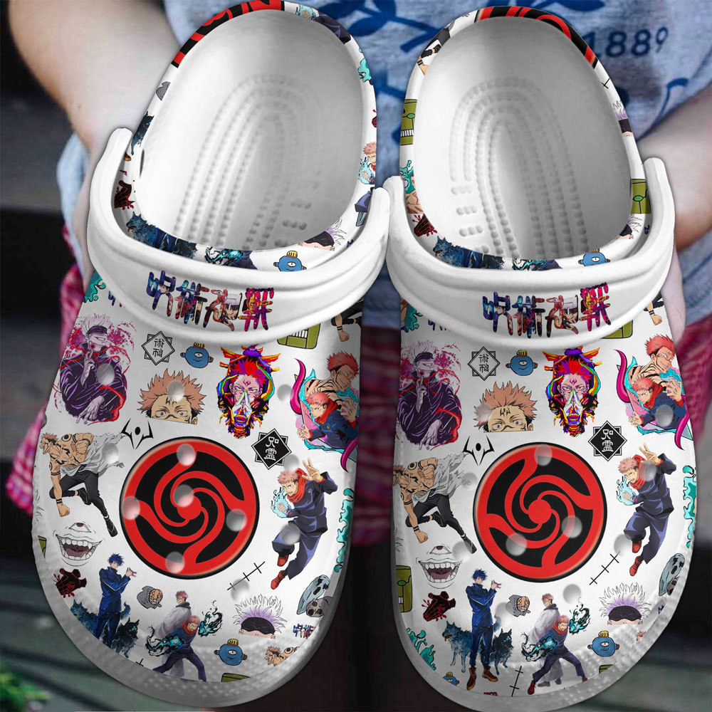 Footwearmerch Jujutsu Kaisen TV Series Crocs Crocband Clogs Shoes Comfortable For Men Women and Kids