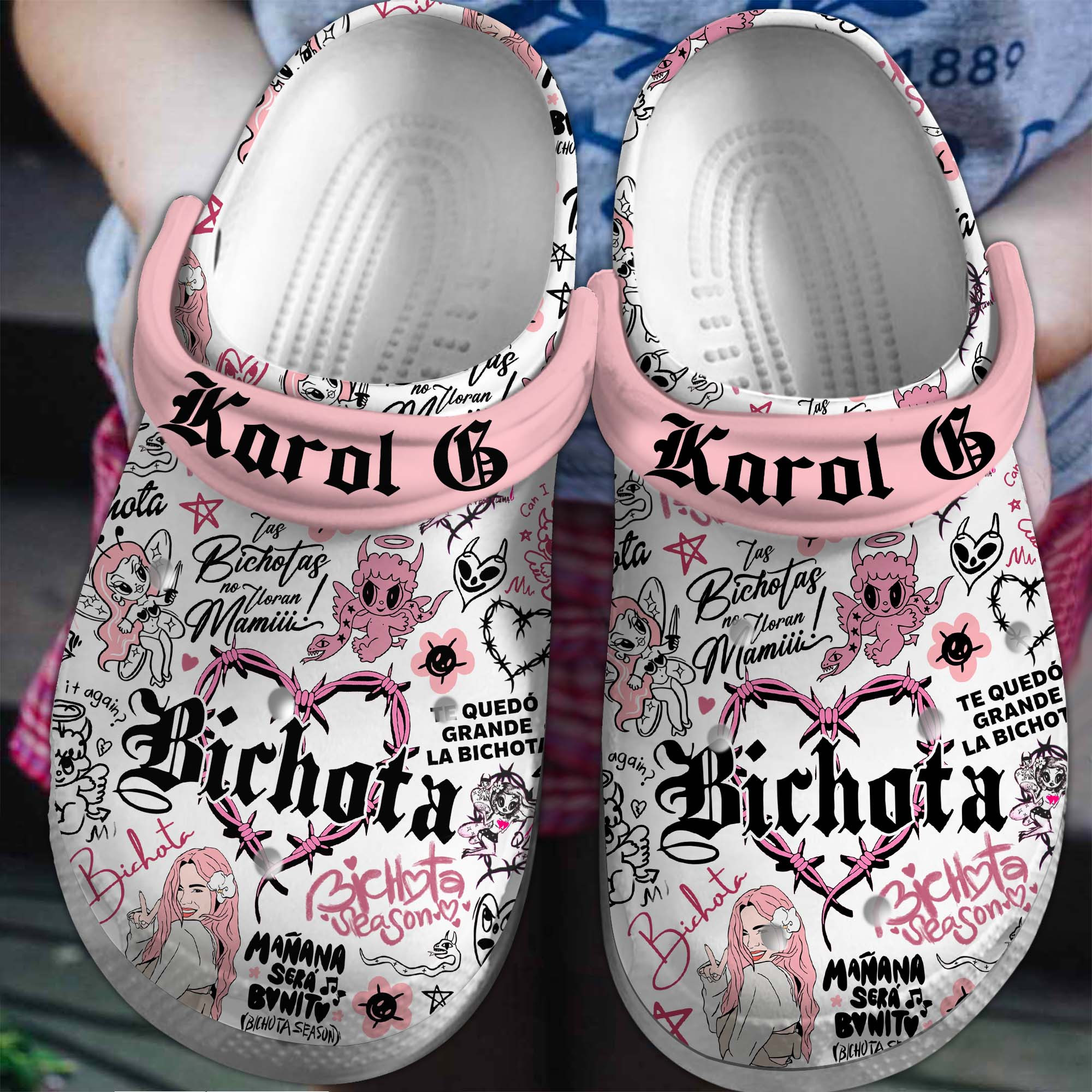Footwearmerch Karol G Music Crocs Crocband Clogs Shoes Comfortable For Men Women and Kids