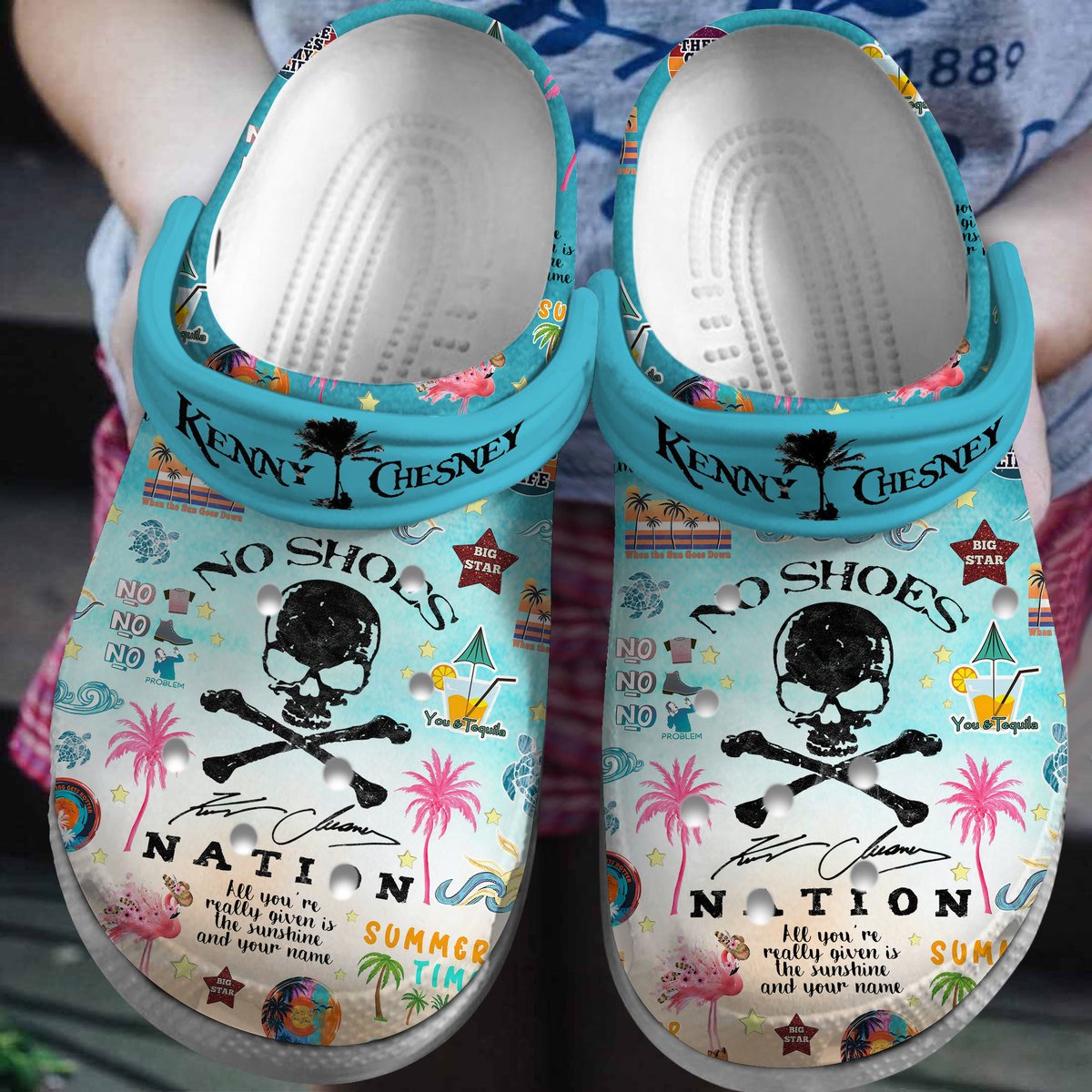 Footwearmerch Kenny Chesney Music Crocs Crocband Clogs Shoes Comfortable For Men Women and Kids