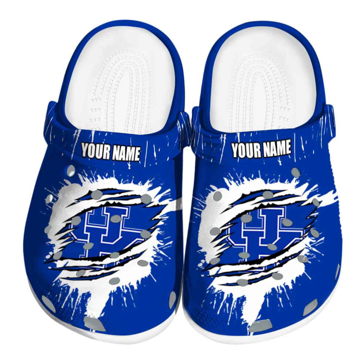 Footwearmerch Kentucky Wildcats NCAA Sport Crocs Crocband Clogs Shoes Comfortable For Men Women and Kids