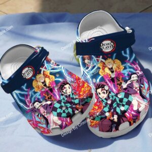 Footwearmerch Kimetsu No Yaiba Demon Slayer Anime Crocs Crocband Clogs Shoes Comfortable For Men Women and Kids