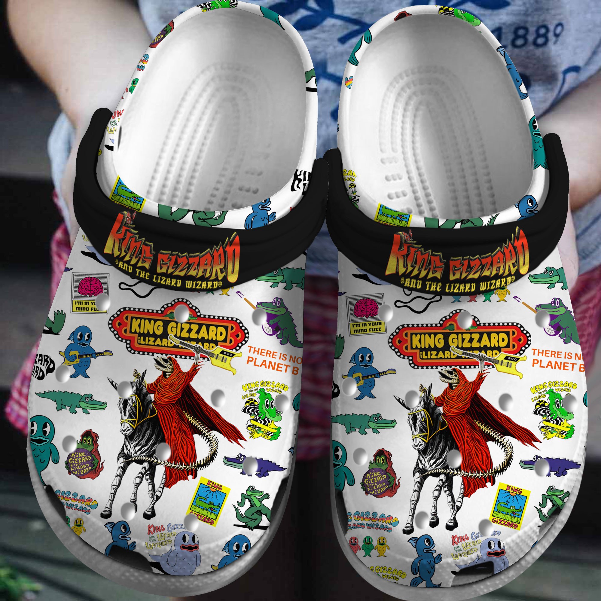 Footwearmerch King Gizzard & The Lizard Wizard Music Crocs Crocband Clogs Shoes Comfortable For Men Women and Kids