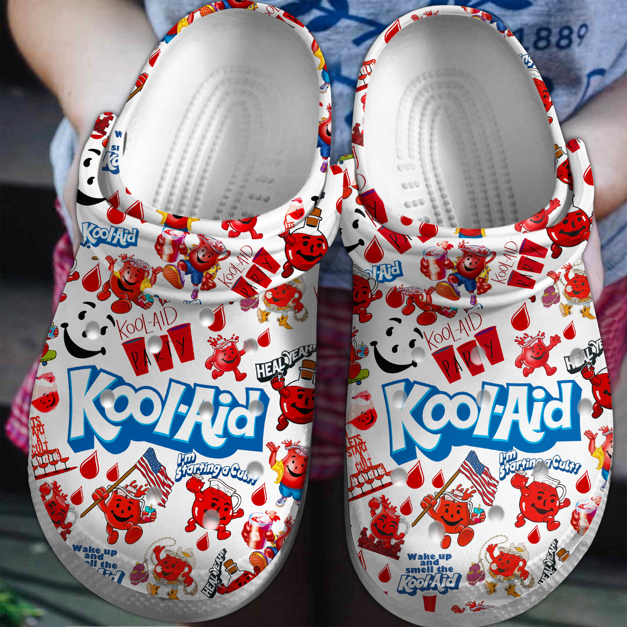 Footwearmerch Kool Aid Drink Crocs Crocband Clogs Shoes Comfortable For Men Women and Kids