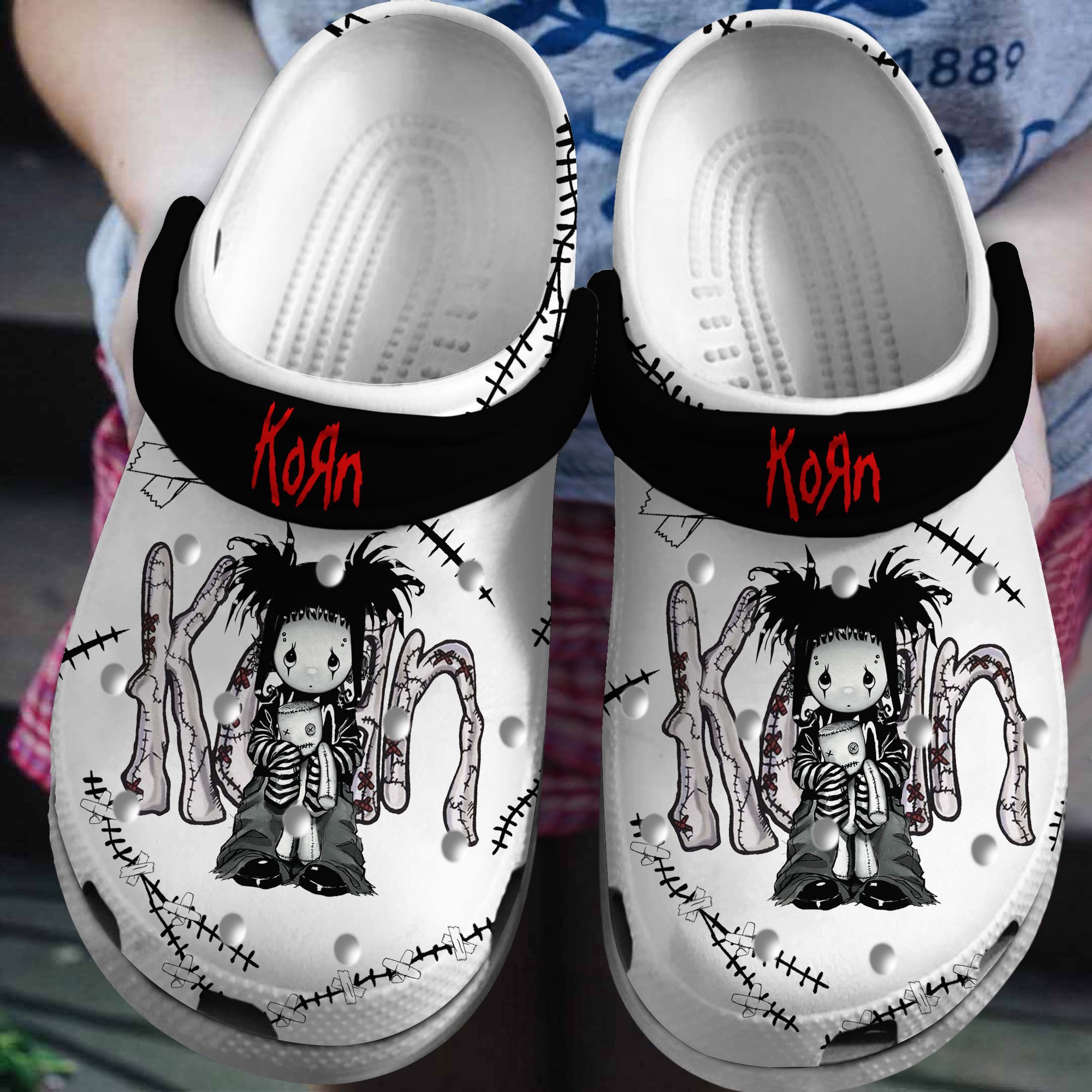 Footwearmerch Korn Music Crocs Crocband Clogs Shoes Comfortable For Men Women and Kids
