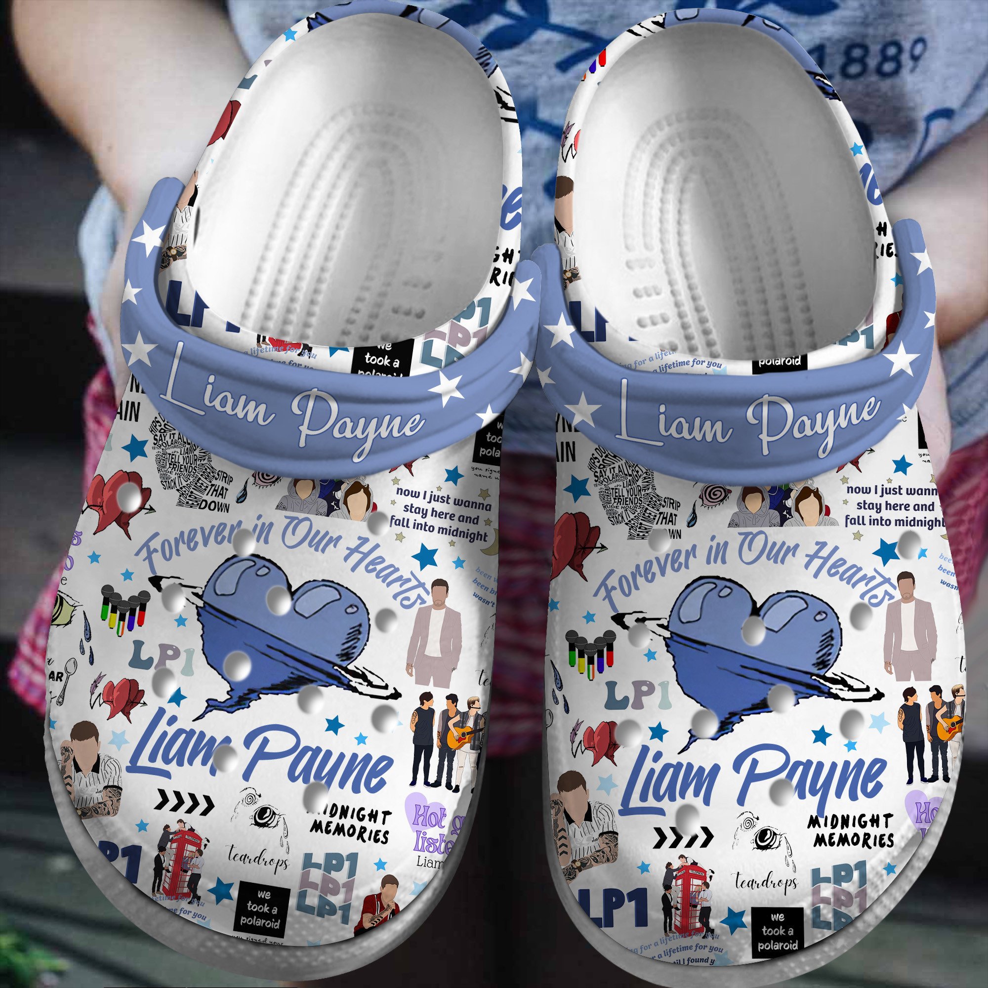 Footwearmerch Liam Payne Music Crocs Crocband Clogs Shoes Comfortable For Men Women and Kids