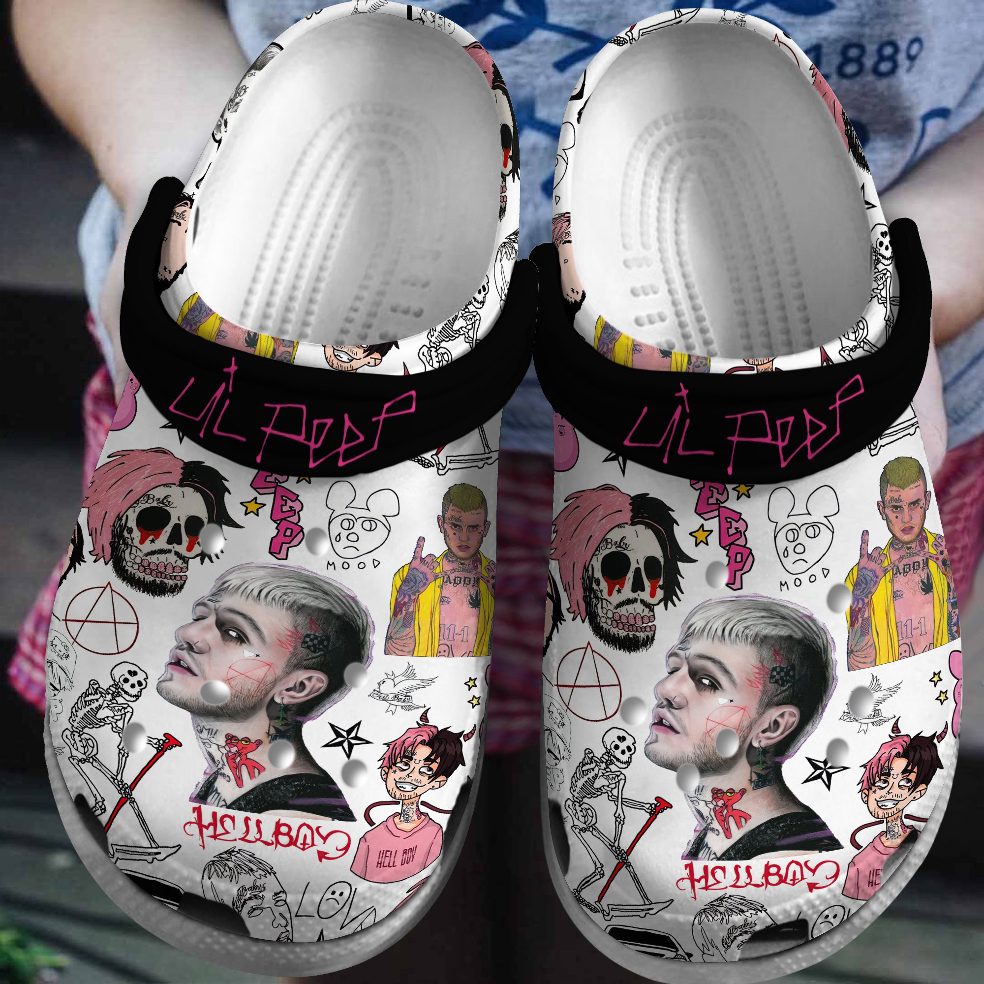 Footwearmerch Lil Peep Music Crocs Crocband Clogs Shoes Comfortable For Men Women and Kids