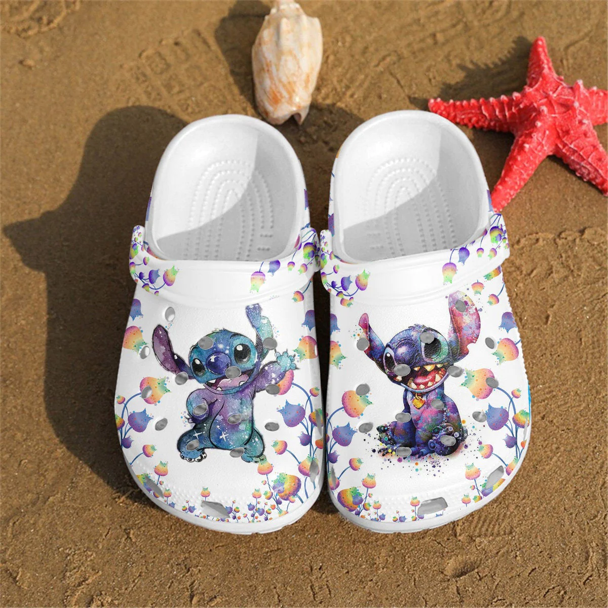 Footwearmerch Lilo And Stitch Crocs Crocband Shoes Comfortable Clogs For Men Women