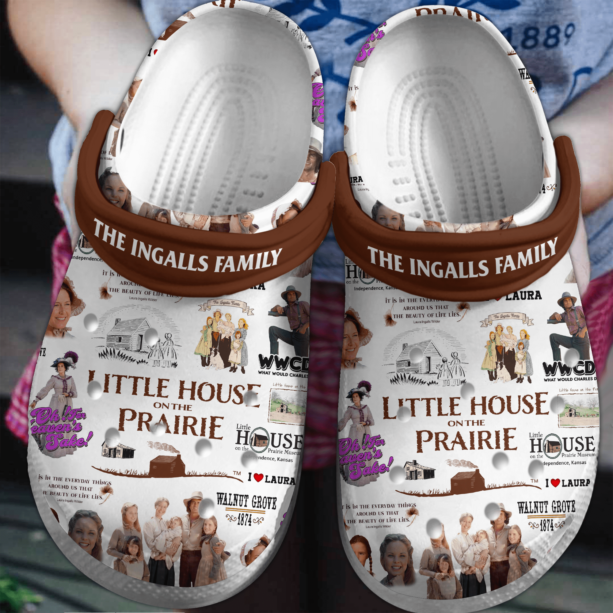 Footwearmerch Little House on the Prairie Movie Crocs Crocband Clogs Shoes Comfortable For Men Women and Kids