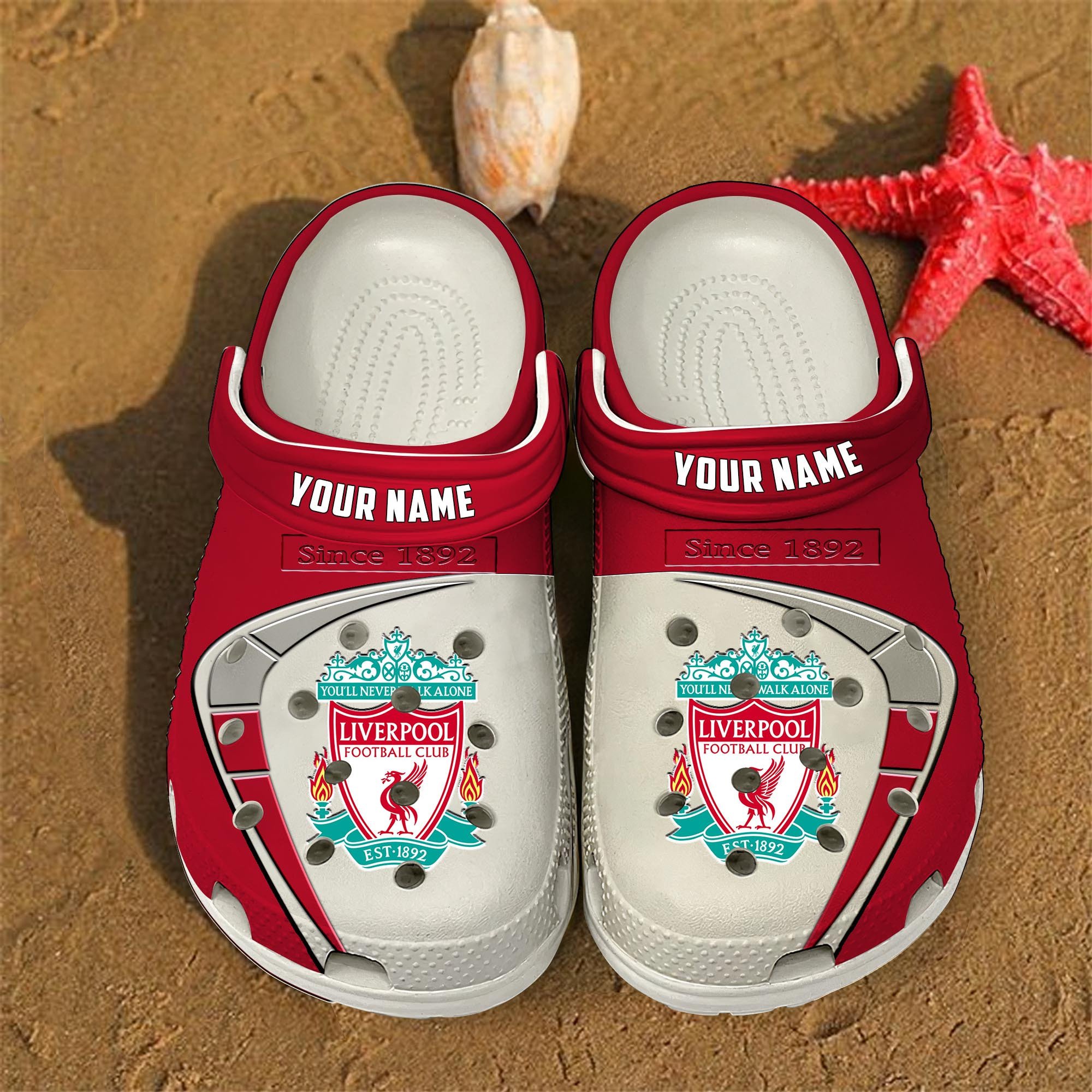 Footwearmerch Liverpool EPL Crocs Crocband Clogs Shoes Comfortable For Men Women and Kids