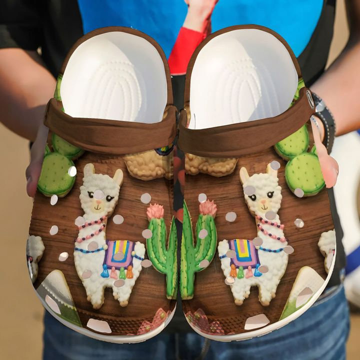 Footwearmerch Llama Cookie For Men And Women Gift For Fan Classic Water Rubber clog Shoes Comfy Footwear