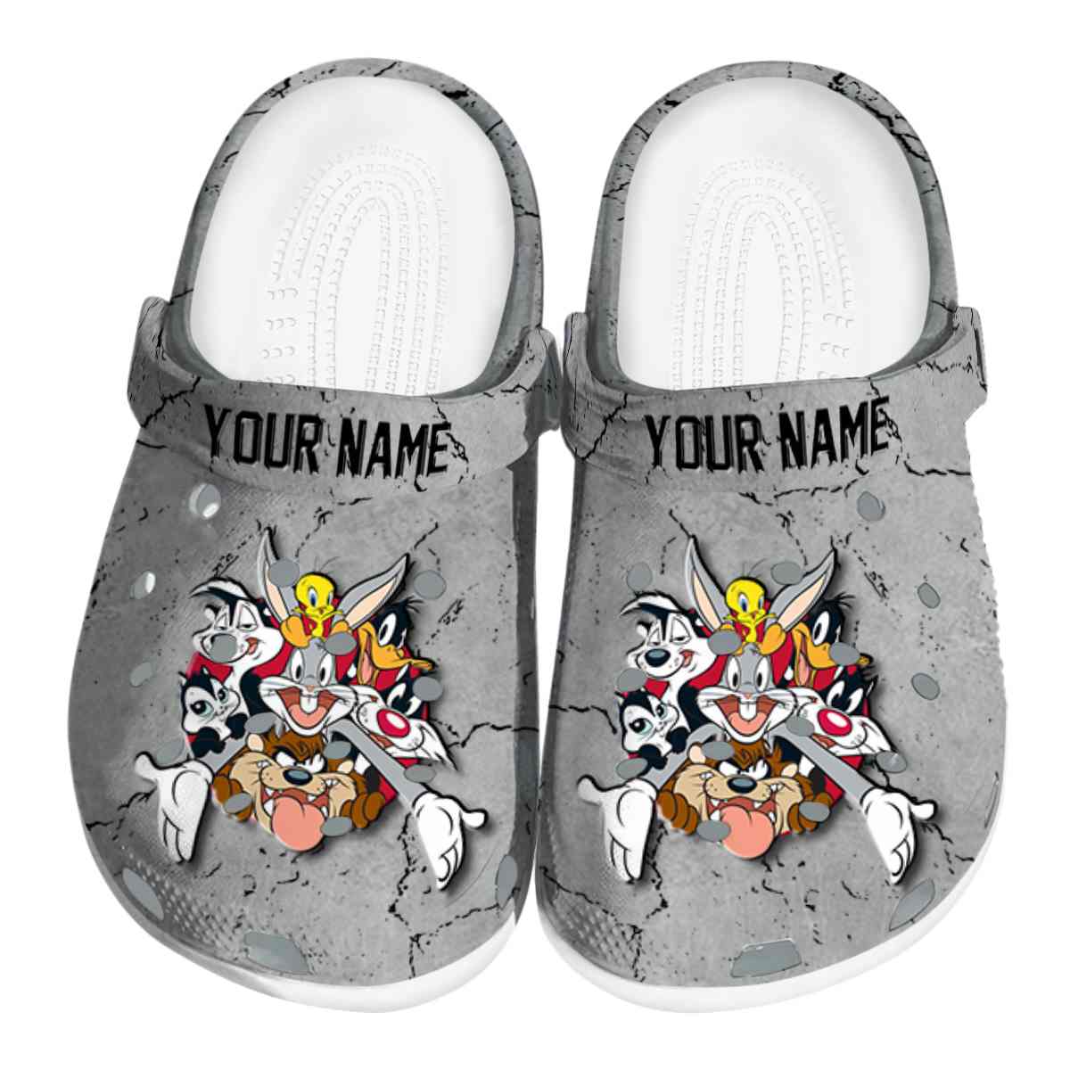 Footwearmerch Looney Tunes Cartoon Crocs Crocband Clogs Shoes Comfortable For Men Women and Kids