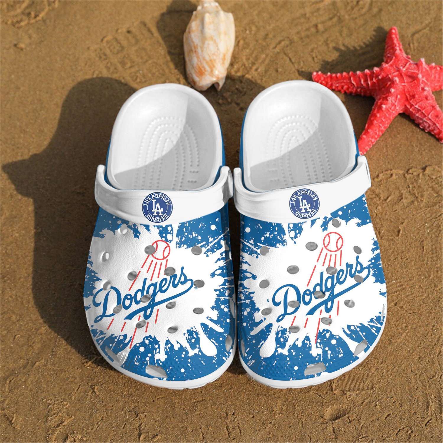 Footwearmerch Los Angeles Dodgers Crocband Clog Shoes For Men Women