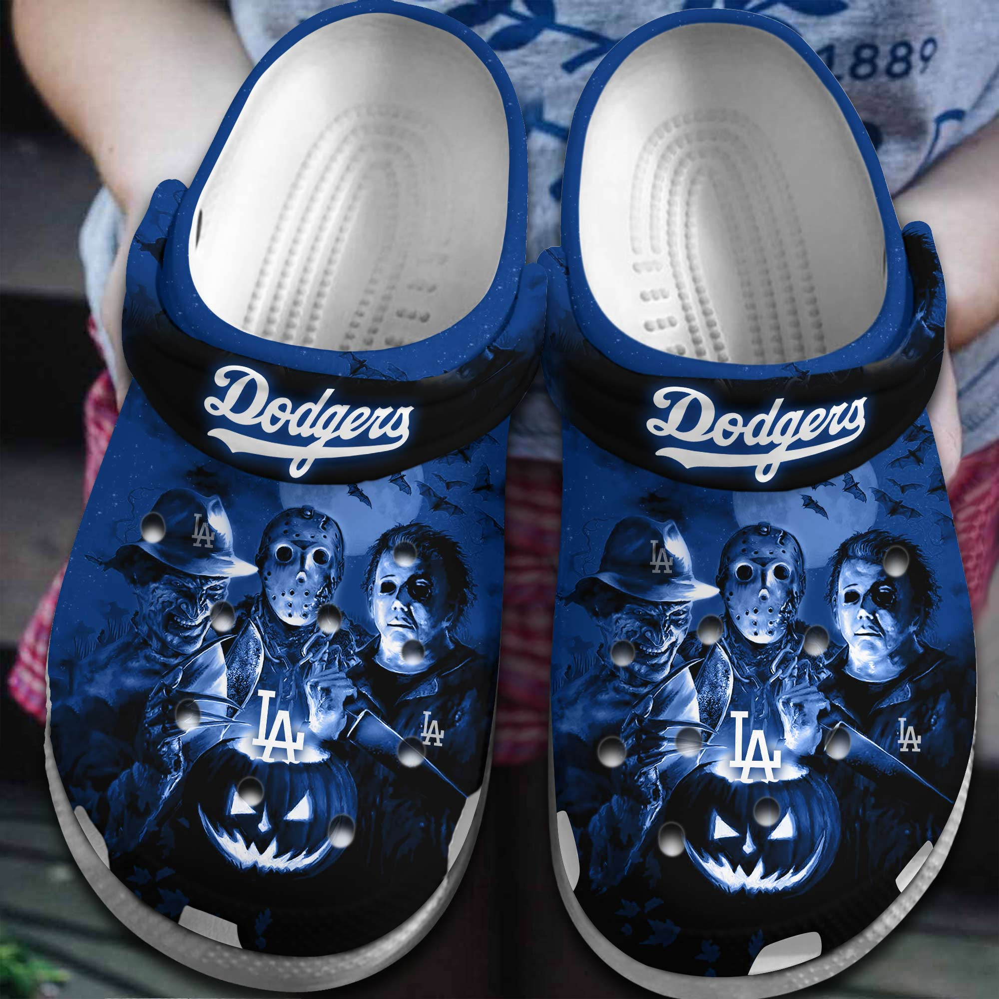 Footwearmerch Los Angeles Dodgers MLB Sport Crocs Crocband Clogs Shoes Comfortable For Men Women and Kids