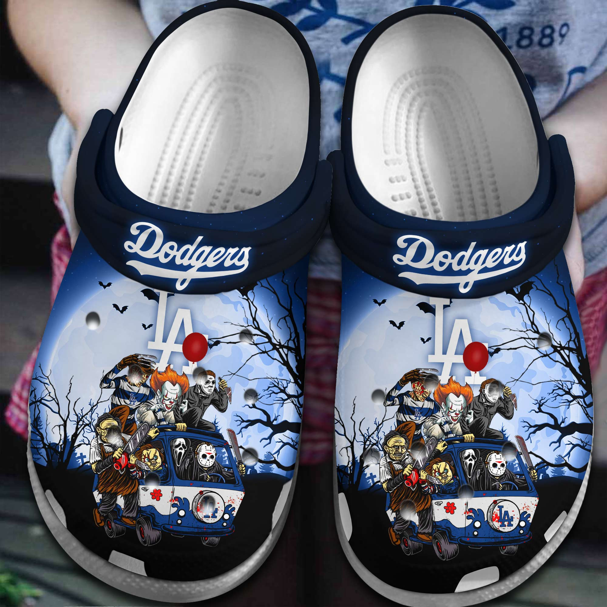 Footwearmerch Los Angeles Dodgers MLB Sport Crocs Crocband Clogs Shoes Comfortable For Men Women and Kids