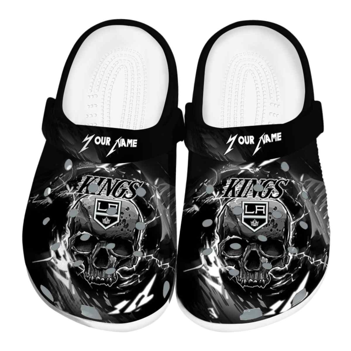 Footwearmerch Los Angeles Kings NHL Sport Crocs Crocband Clogs Shoes Comfortable For Men Women and Kids