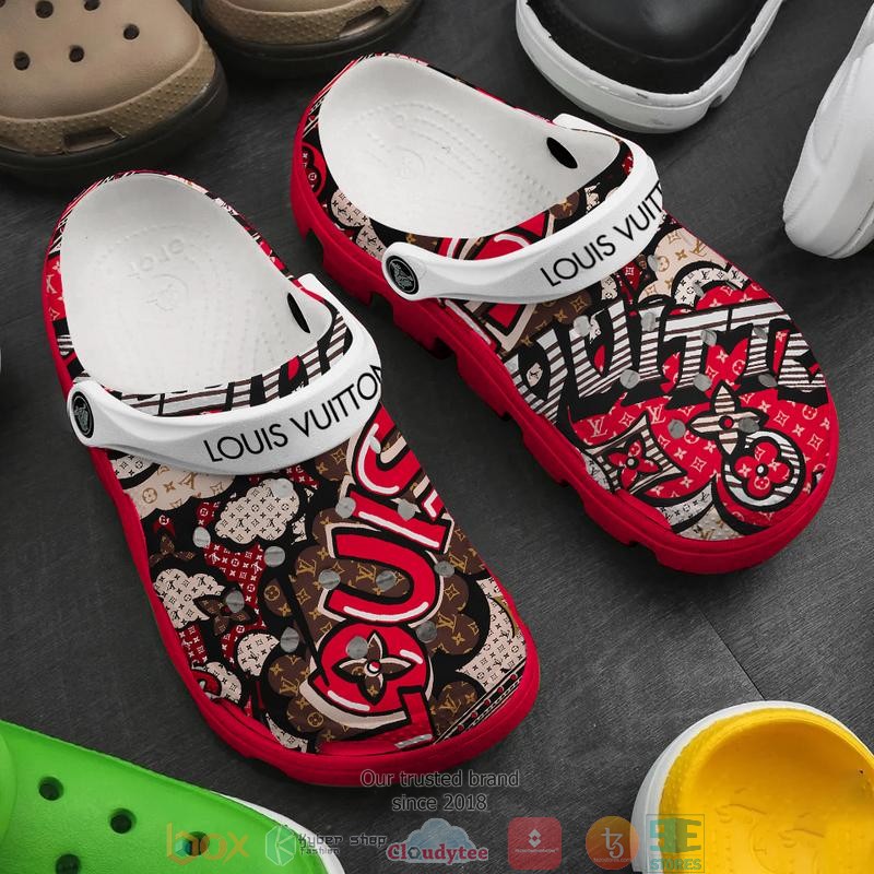 Footwearmerch Louis Vuitton Brand Crocs Crocband Clogs Shoes Comfortable For Men Women and Kids