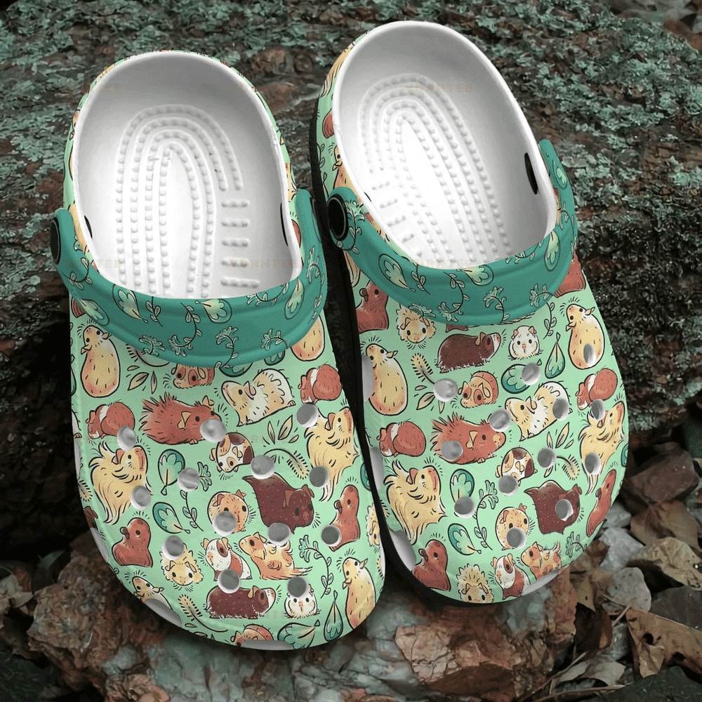 Footwearmerch Lovely Guinea Pig 8 Gift For Lover Rubber clog Shoes Comfy Footwear