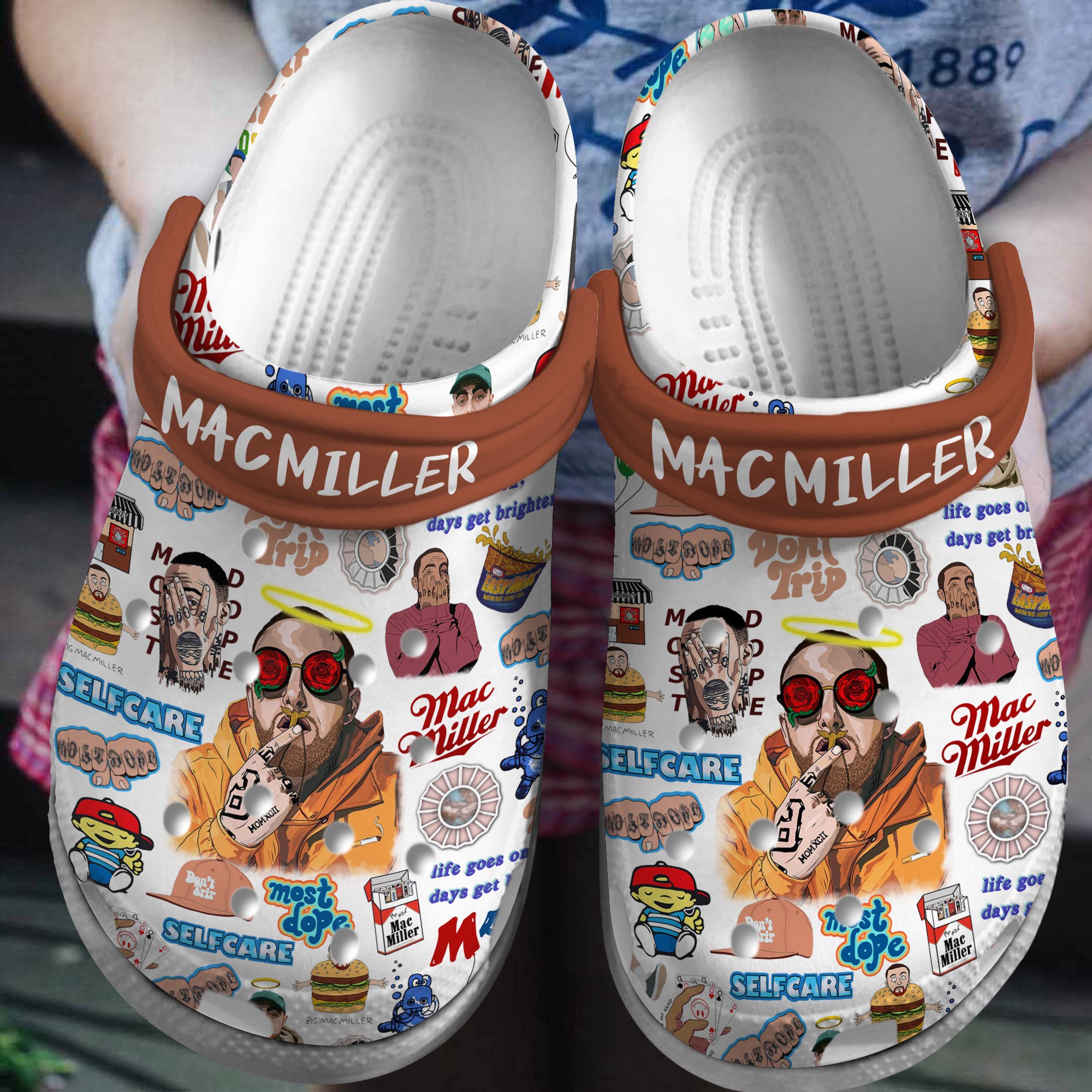 Footwearmerch Mac Miller Music Crocs Crocband Clogs Shoes Comfortable For Men Women and Kids