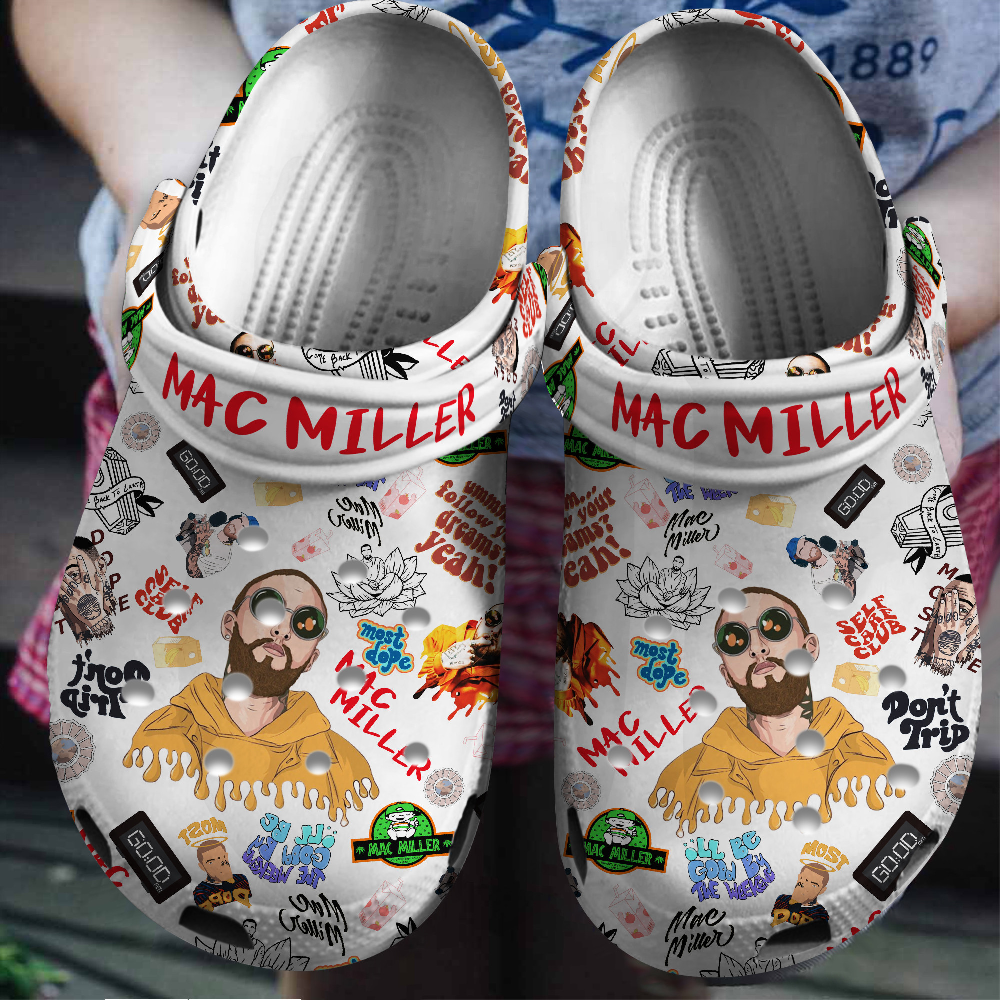 Footwearmerch Mac Miller Music Crocs Crocband Clogs Shoes Comfortable For Men Women and Kids