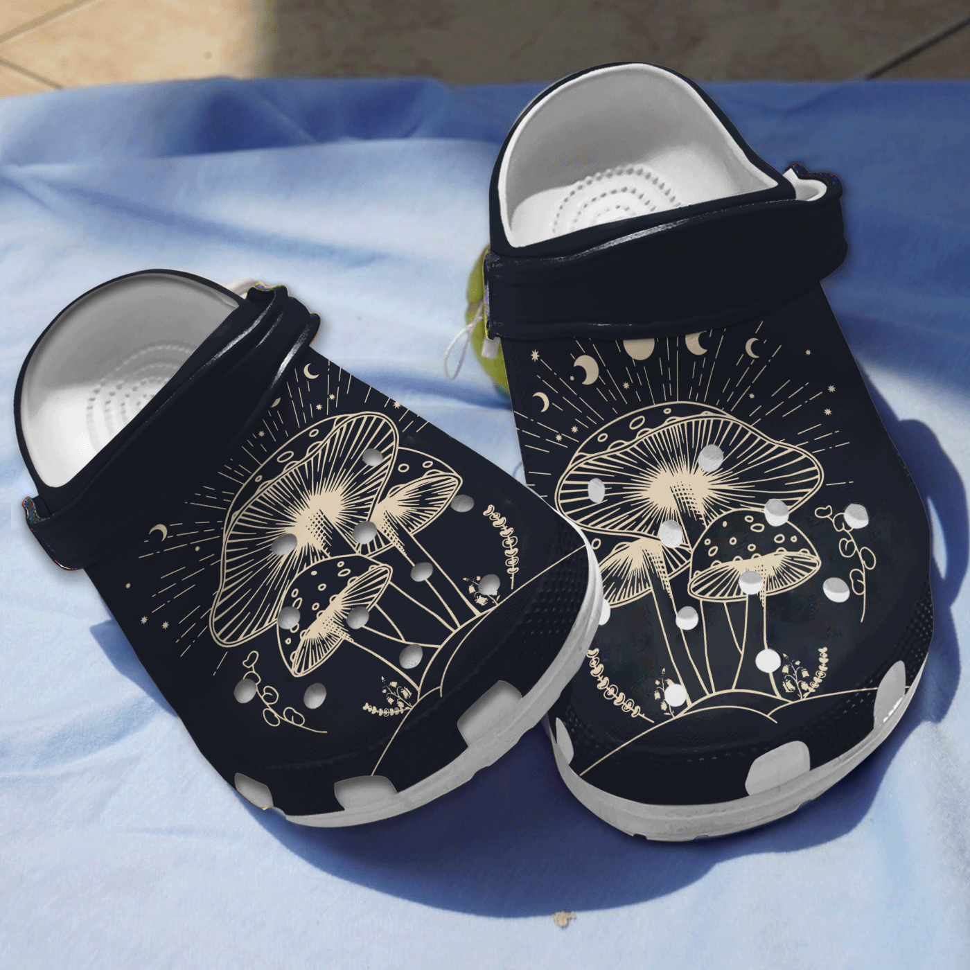 Footwearmerch Magic Mushroom Crocs Crocband Clogs Shoes Comfortable For Men Women and Kids