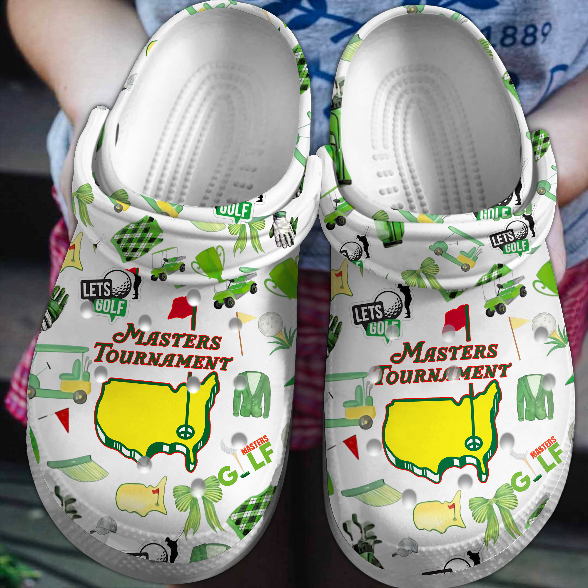 Footwearmerch Masters Tournament Sport Crocs Crocband Clogs Shoes Comfortable For Men Women and Kids