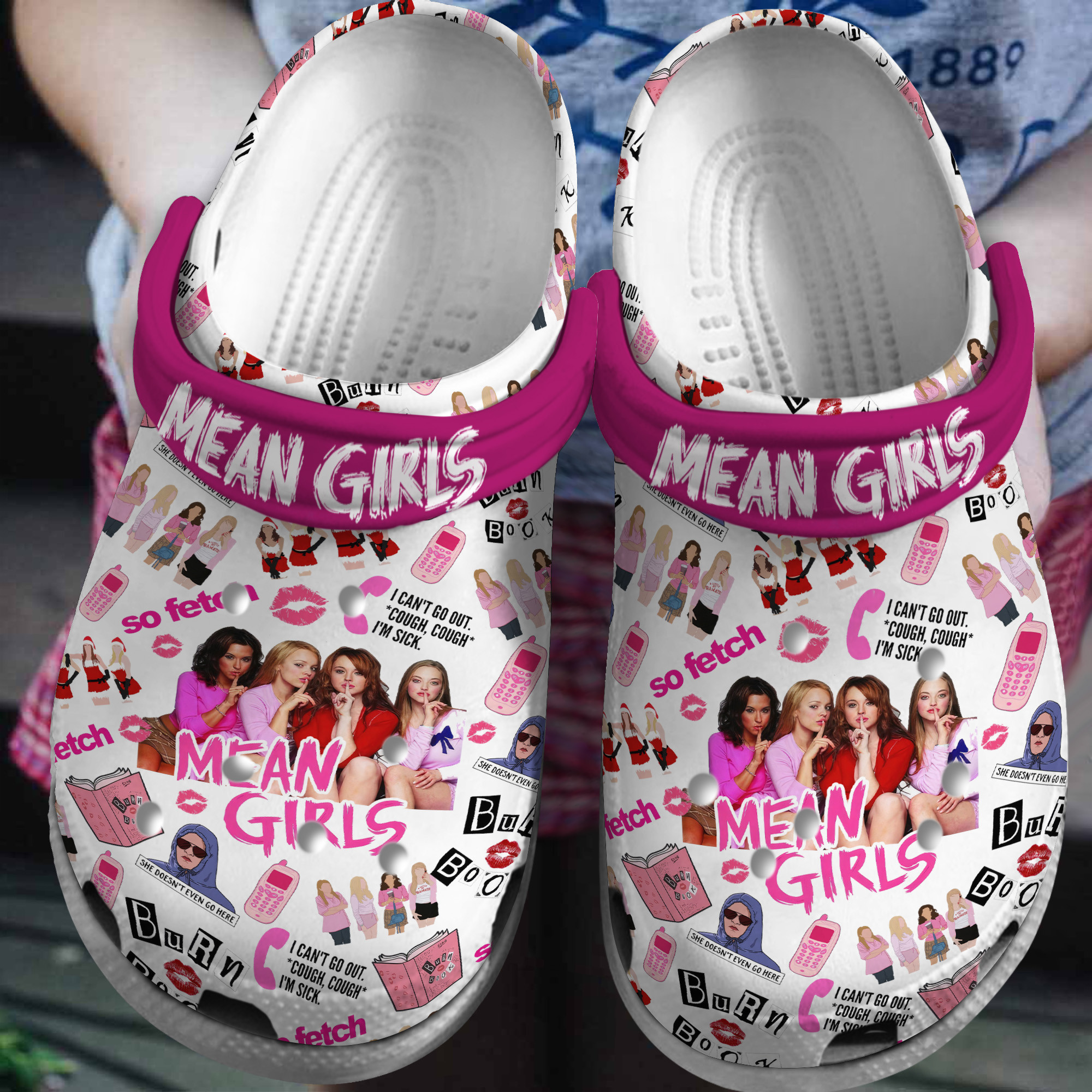 Footwearmerch Mean Girls Movie Crocs Crocband Clogs Shoes Comfortable For Men Women and Kids