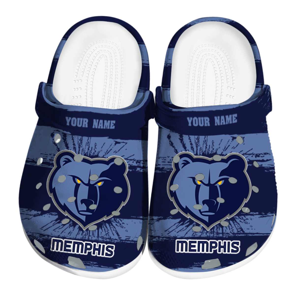 Footwearmerch Memphis Grizzlies NBA Sport Crocs Crocband Clogs Shoes Comfortable For Men Women and Kids