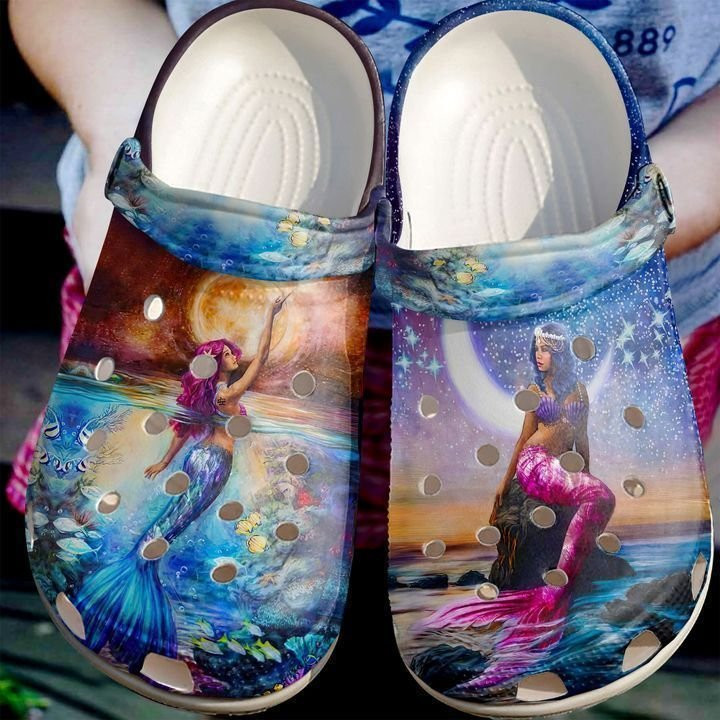 Footwearmerch Mermaid Gorgeous Mermaids Classic Clogs Shoes