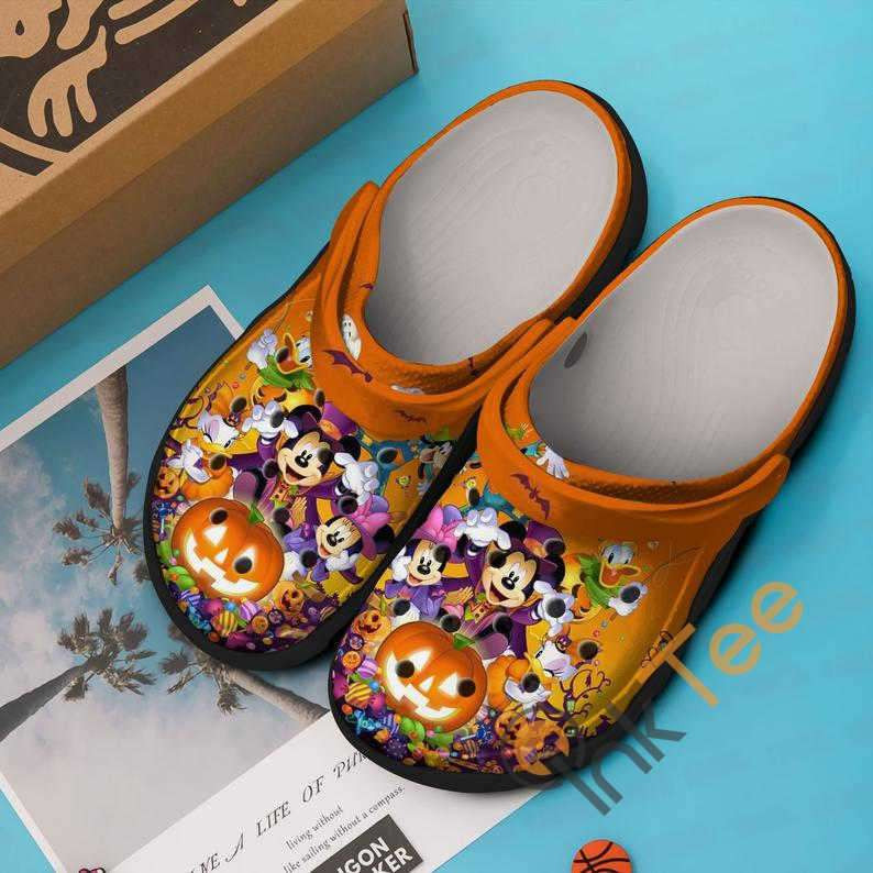 Footwearmerch Mickey And Friends Halloween Night Crocband Clogs Shoes
