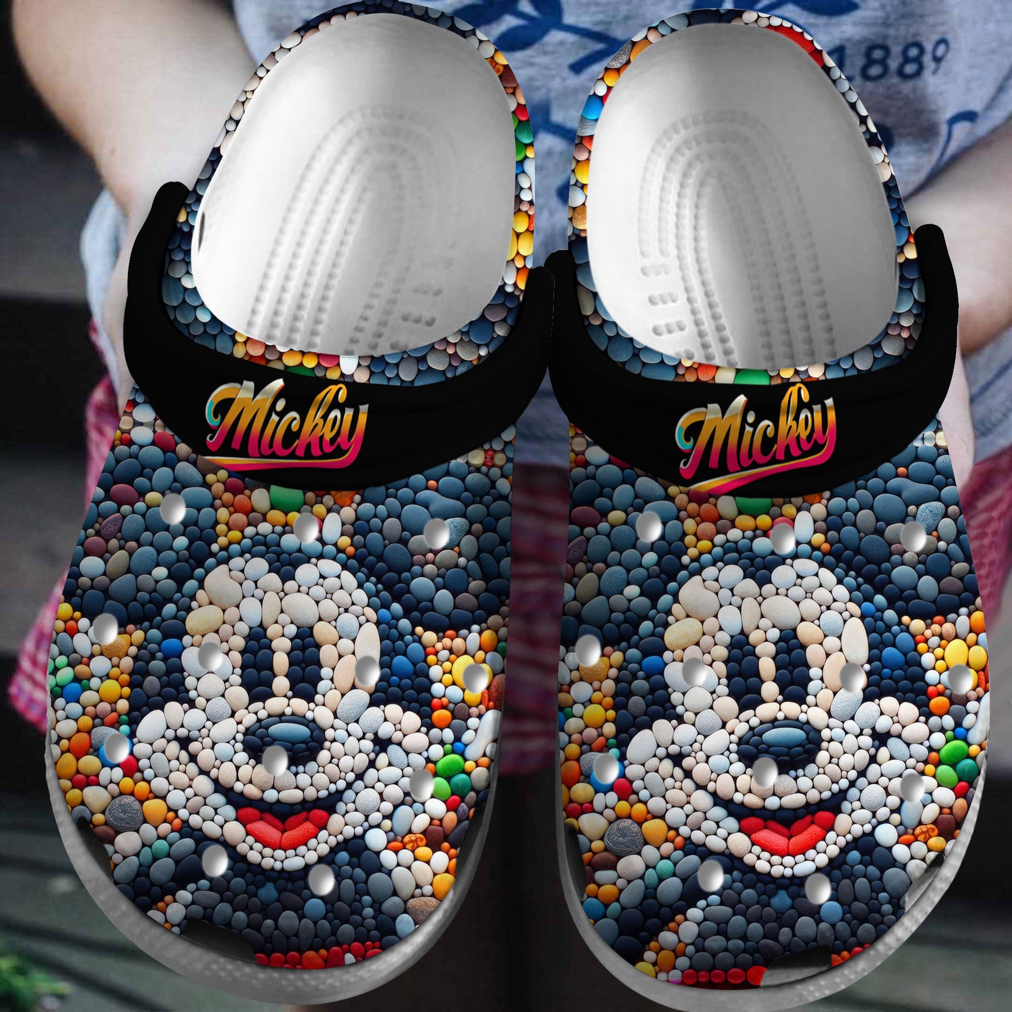 Footwearmerch Mickey Mouse Cartoon Crocs Crocband Clogs Shoes Comfortable For Men Women and Kids