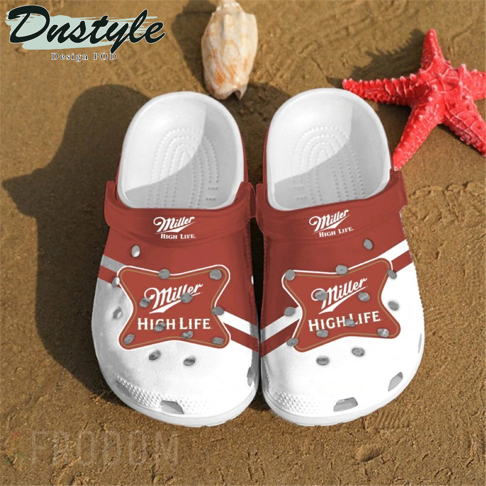 Footwearmerch Miller High Life Beer Crocs Crocband Clogs Shoes Comfortable For Men Women and Kids