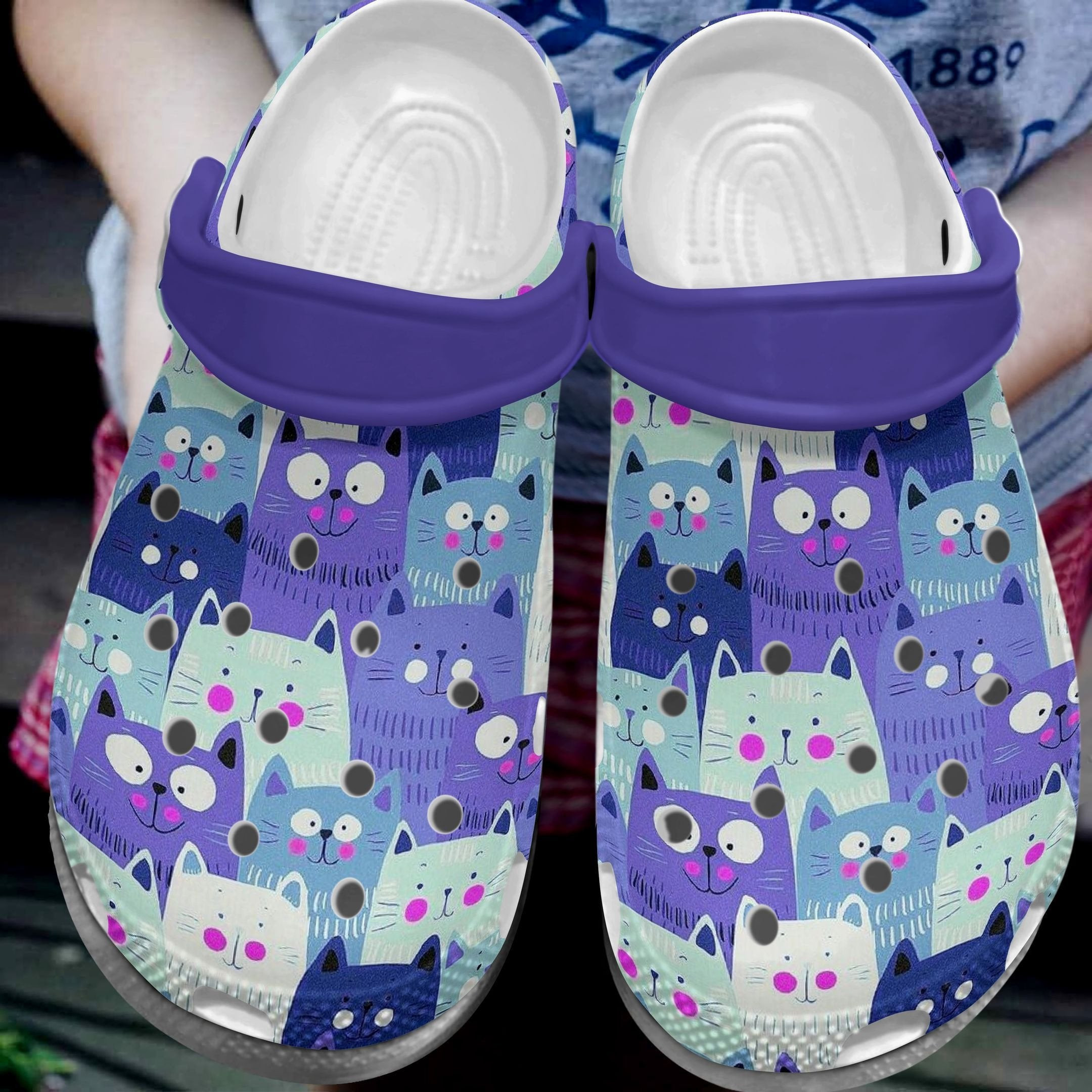 Footwearmerch Mini Cats Shoes Crocbland Clog Birthday Gift For Kids Children