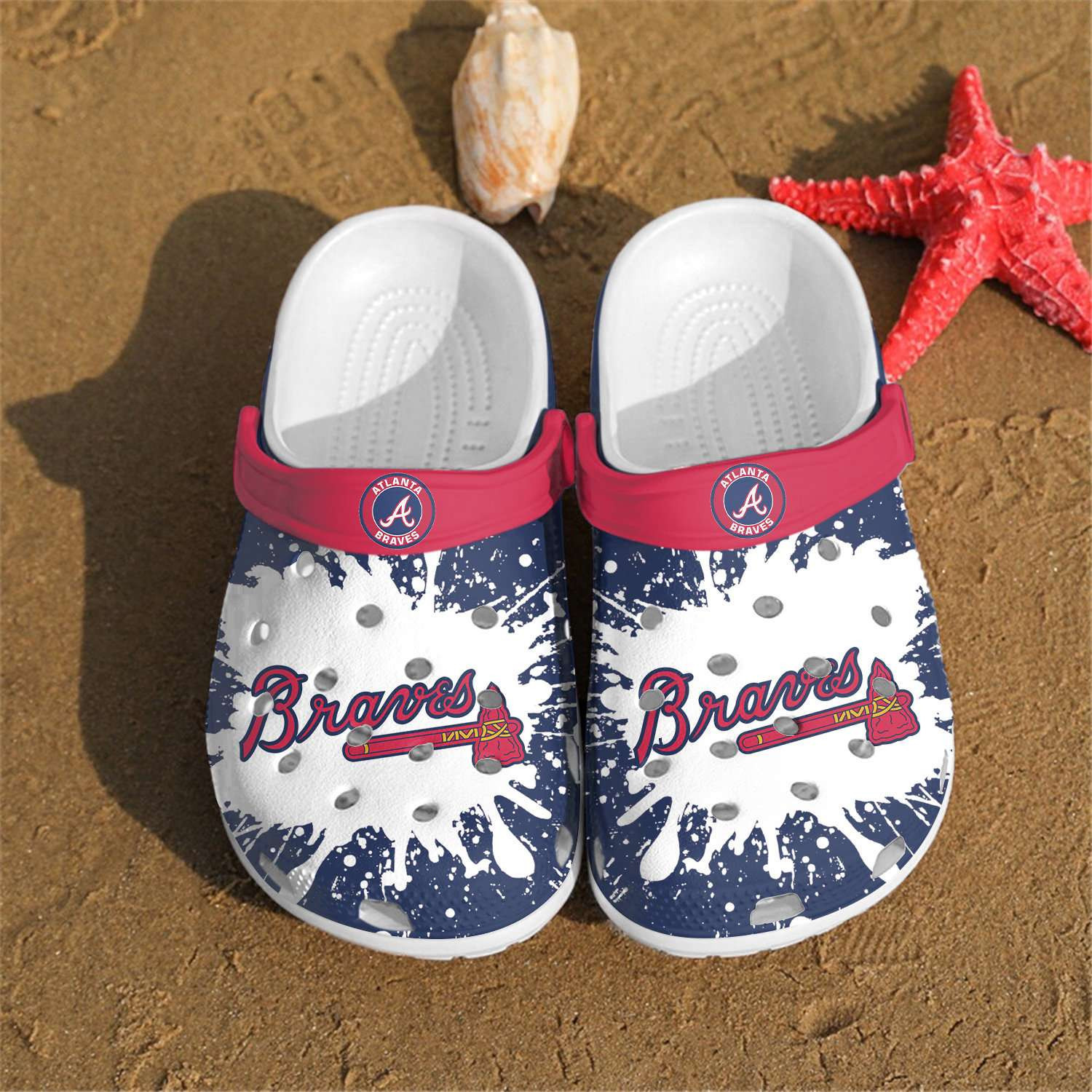 Footwearmerch Mlb Atlanta Braves Crocband Clogs