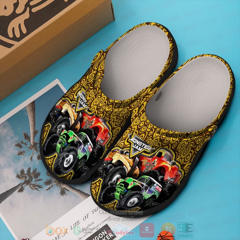Footwearmerch Monster Jam Crocs Crocband Clogs Shoes Comfortable For Men Women and Kids