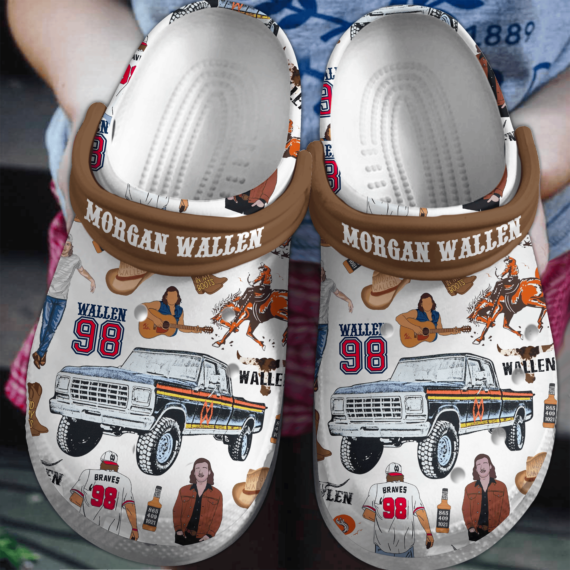 Footwearmerch Morgan Wallen Music Crocs Crocband Clogs Shoes Comfortable For Men Women and Kids