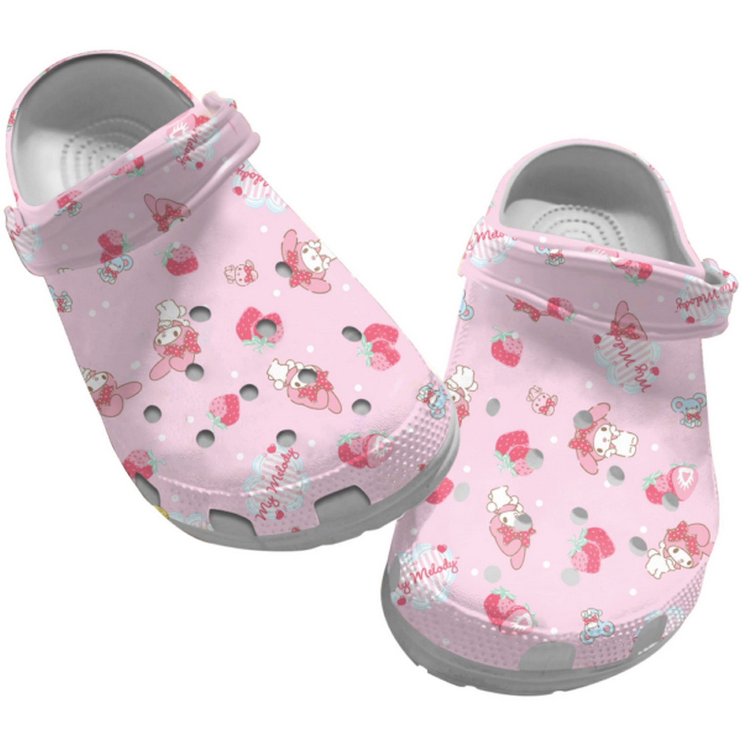 Footwearmerch My Melody Cartoon Crocs Crocband Clogs Shoes Comfortable For Men Women and Kids