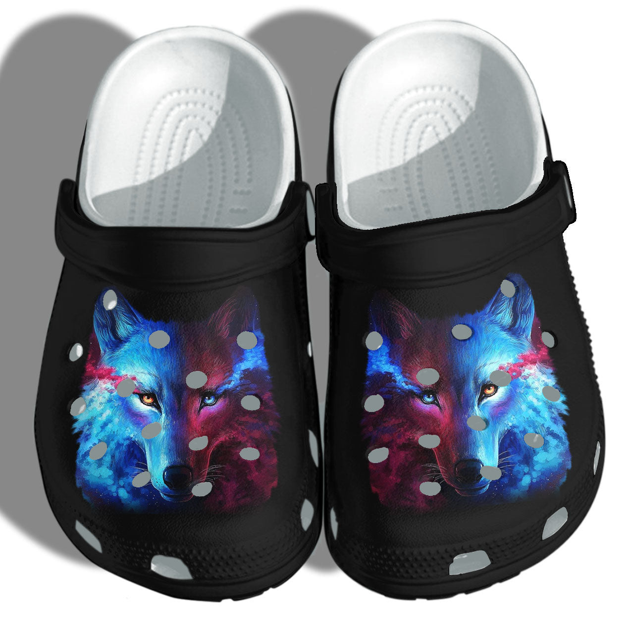Footwearmerch Mystery Wolf Fantasy Cool Shoes - Wolf Lover Crocbland Clog Birthday Gifts For Men Women