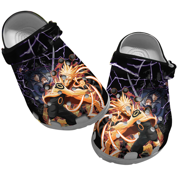 Footwearmerch Naruto Anime Crocs Crocband Clogs Shoes Comfortable For Men Women and Kids