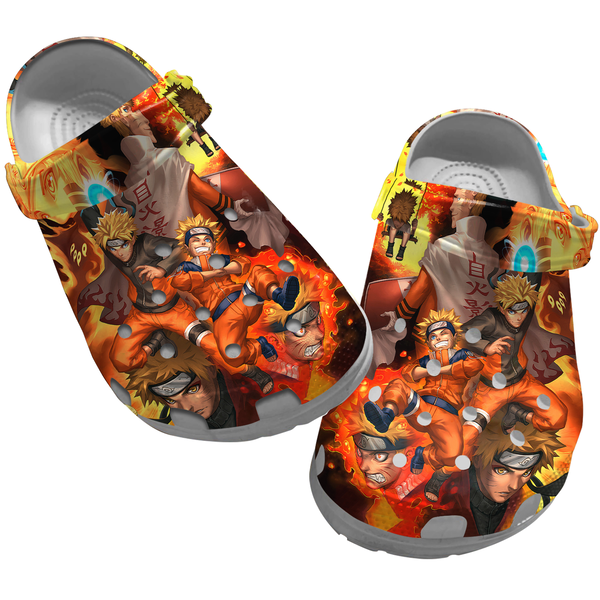 Footwearmerch Naruto Anime Crocs Crocband Clogs Shoes Comfortable For Men Women and Kids