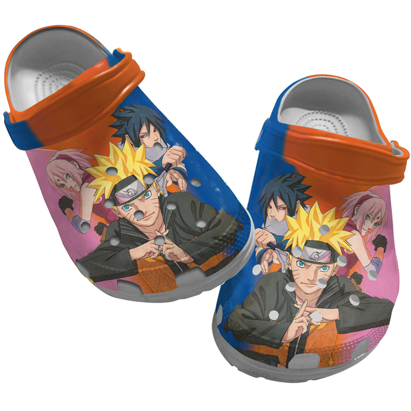 Footwearmerch Naruto Anime Crocs Crocband Clogs Shoes Comfortable For Men Women and Kids