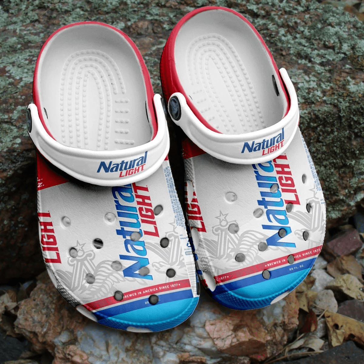 Footwearmerch Natural Light Beer Clogs Crocband Shoes Comfortable Crocs For Men Women