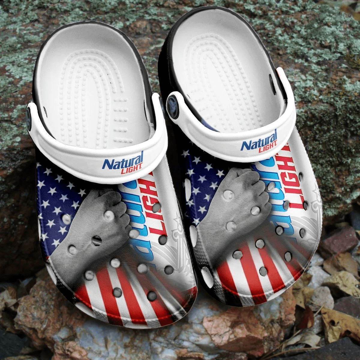 Footwearmerch Natural Light Beer Crocs Comfortable Clogs Shoes Crocband For Men Women
