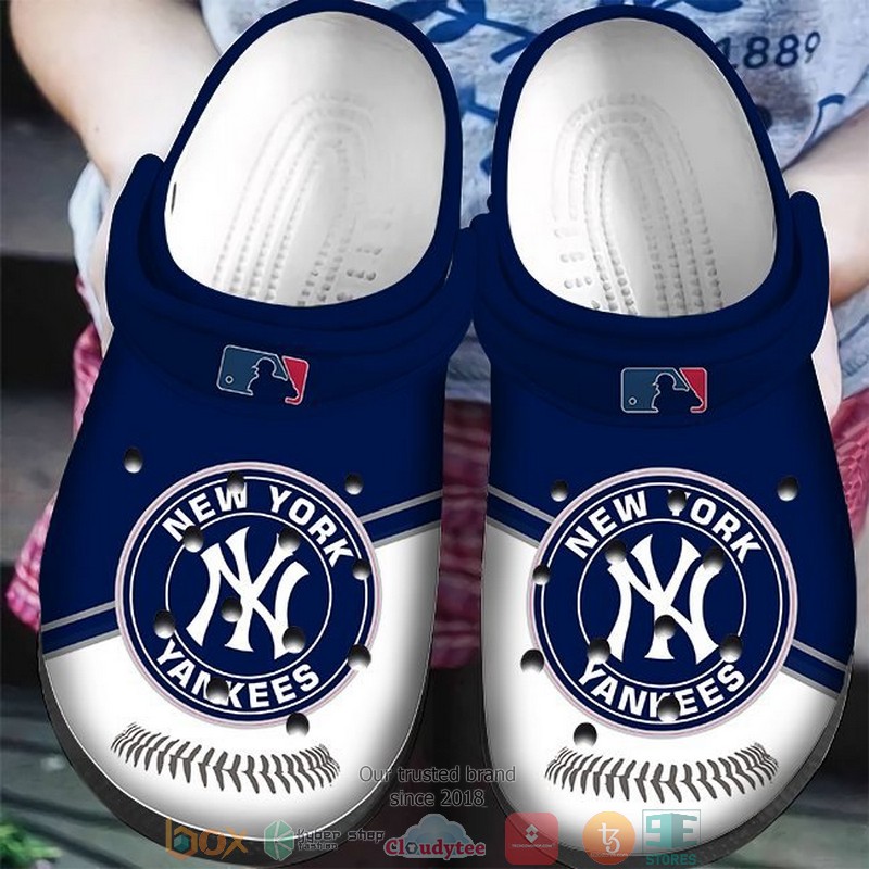 Footwearmerch New York Yankees MLB Sport Crocs Crocband Clogs Shoes Comfortable For Men Women and Kids