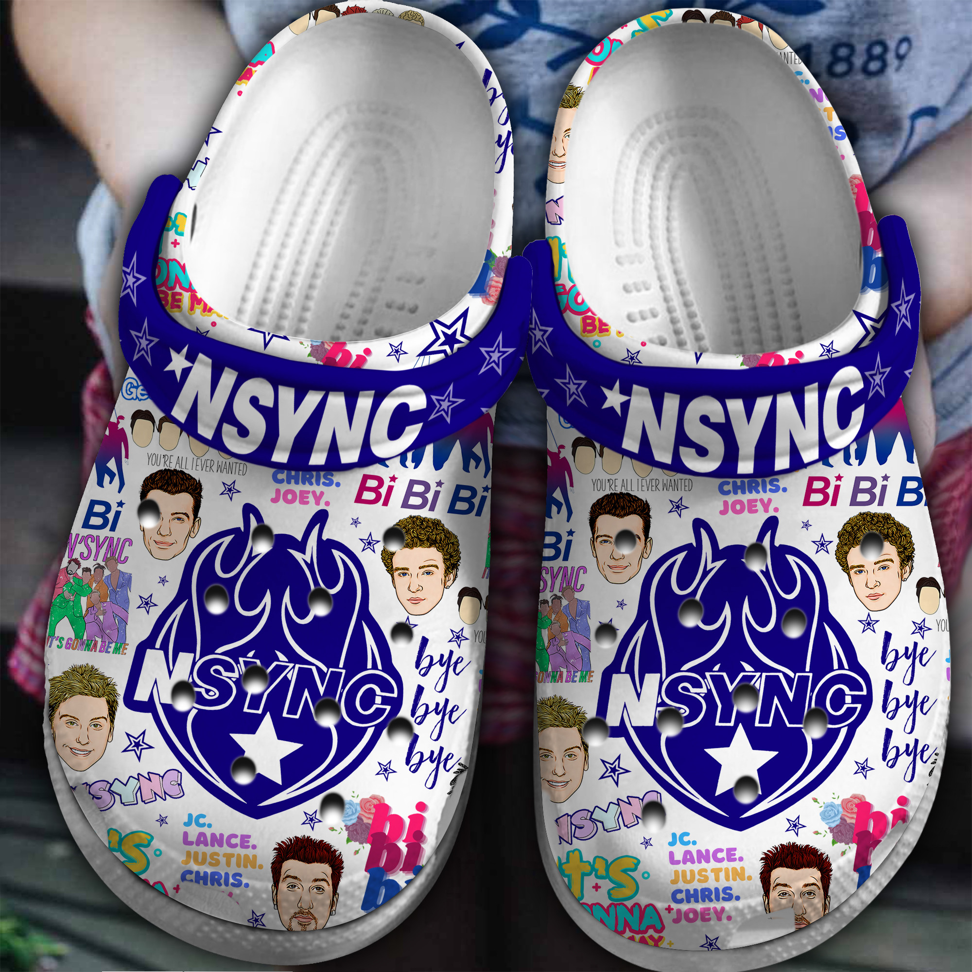 Footwearmerch NSYNC Music Crocs Crocband Clogs Shoes Comfortable For Men Women and Kids